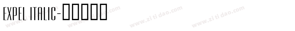 Expel Italic字体转换